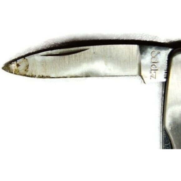 Money Clip Bigelow-Liptak Vintage Zippo One Blade One Nail File Stainless Steel - Picture 8 of 9